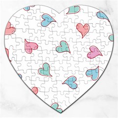 Colorful Random Hearts Jigsaw Puzzle (heart) by Nexatart