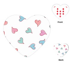 Colorful Random Hearts Playing Cards (heart)  by Nexatart