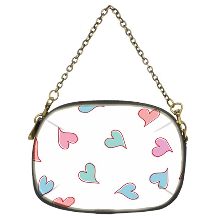 Colorful Random Hearts Chain Purses (Two Sides) 