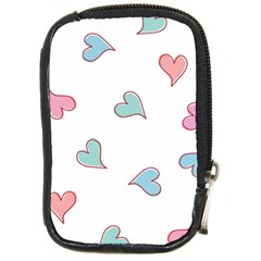 Colorful Random Hearts Compact Camera Cases by Nexatart