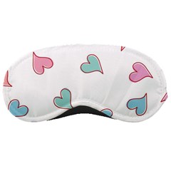 Colorful Random Hearts Sleeping Masks by Nexatart