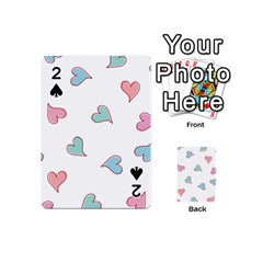 Colorful Random Hearts Playing Cards 54 (mini)  by Nexatart