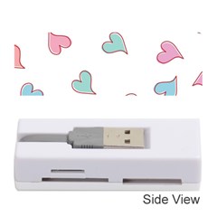 Colorful Random Hearts Memory Card Reader (stick)  by Nexatart