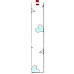 Colorful Random Hearts Large Book Marks Front