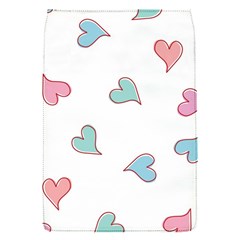 Colorful Random Hearts Flap Covers (s)  by Nexatart