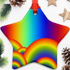 Background Rainbow Ornament (star) by Nexatart