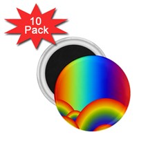 Background Rainbow 1 75  Magnets (10 Pack)  by Nexatart