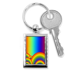 Background Rainbow Key Chains (rectangle)  by Nexatart