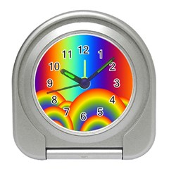 Background Rainbow Travel Alarm Clocks by Nexatart