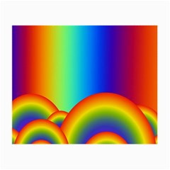 Background Rainbow Small Glasses Cloth (2-side) by Nexatart