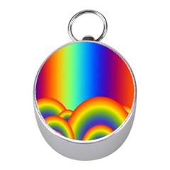 Background Rainbow Mini Silver Compasses by Nexatart