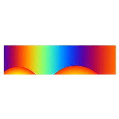 Background Rainbow Satin Scarf (oblong) by Nexatart