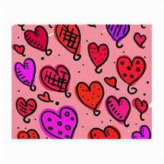 Valentine Wallpaper Whimsical Cartoon Pink Love Heart Wallpaper Design Small Glasses Cloth by Nexatart