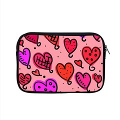 Valentine Wallpaper Whimsical Cartoon Pink Love Heart Wallpaper Design Apple Macbook Pro 15  Zipper Case by Nexatart