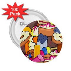 Sweet Stuff Digitally Food 2.25  Buttons (100 pack) 