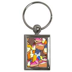 Sweet Stuff Digitally Food Key Chains (Rectangle) 