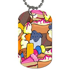 Sweet Stuff Digitally Food Dog Tag (One Side)