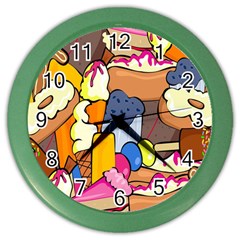 Sweet Stuff Digitally Food Color Wall Clocks