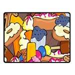 Sweet Stuff Digitally Food Fleece Blanket (Small) 50 x40  Blanket Front