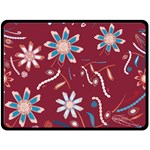 Floral Seamless Pattern Vector Fleece Blanket (Large)  80 x60  Blanket Front