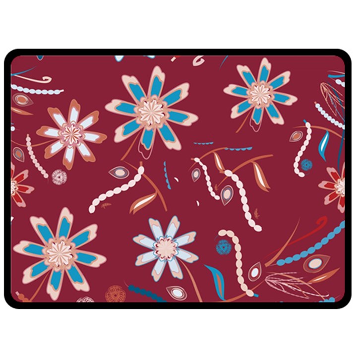 Floral Seamless Pattern Vector Fleece Blanket (Large) 