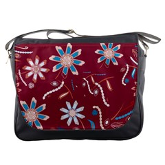 Floral Seamless Pattern Vector Messenger Bags by Nexatart