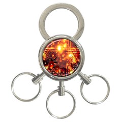 Summer Evening 3-ring Key Chains by Nexatart