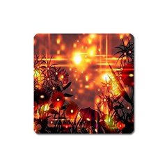 Summer Evening Square Magnet by Nexatart