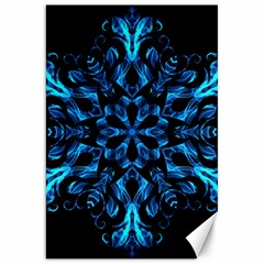 Blue Snowflake Canvas 20  X 30   by Nexatart