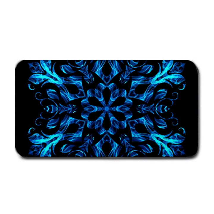 Blue Snowflake Medium Bar Mats