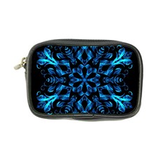 Blue Snowflake Coin Purse by Nexatart