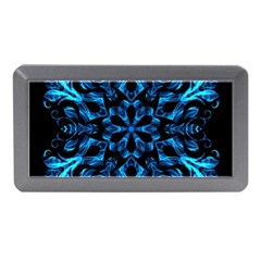 Blue Snowflake Memory Card Reader (mini) by Nexatart