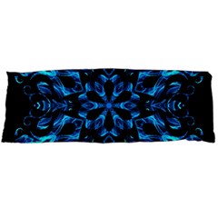 Blue Snowflake Body Pillow Case (dakimakura) by Nexatart