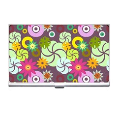 Floral Seamless Pattern Vector Business Card Holders by Nexatart