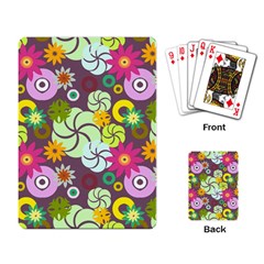 Floral Seamless Pattern Vector Playing Card by Nexatart