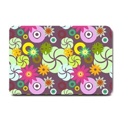 Floral Seamless Pattern Vector Small Doormat  by Nexatart