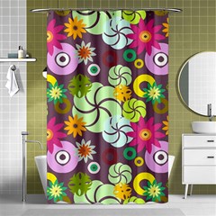 Floral Seamless Pattern Vector Shower Curtain 48  X 72  (small)  by Nexatart