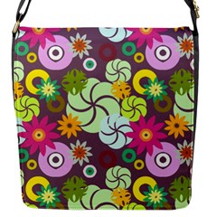 Floral Seamless Pattern Vector Flap Messenger Bag (s) by Nexatart