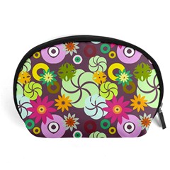 Floral Seamless Pattern Vector Accessory Pouches (large)  by Nexatart