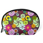 Floral Seamless Pattern Vector Accessory Pouches (Large)  Back