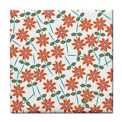 Floral Seamless Pattern Vector Tile Coasters by Nexatart