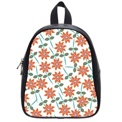 Floral Seamless Pattern Vector School Bags (small) 