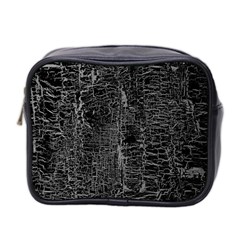 Old Black Background Mini Toiletries Bag 2-side by Nexatart