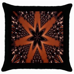 Digital Kaleidoskop Computer Graphic Throw Pillow Case (black) by Nexatart