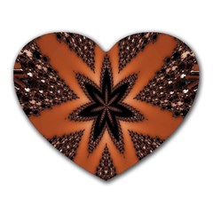 Digital Kaleidoskop Computer Graphic Heart Mousepads by Nexatart