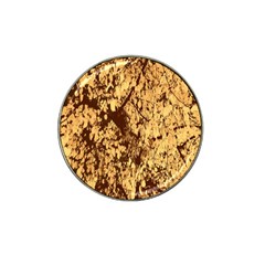 Abstract Brachiate Structure Yellow And Black Dendritic Pattern Hat Clip Ball Marker