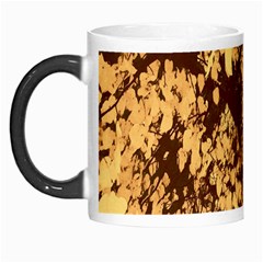 Abstract Brachiate Structure Yellow And Black Dendritic Pattern Morph Mugs by Nexatart