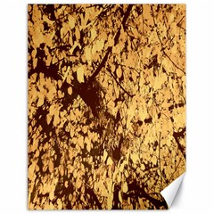 Abstract Brachiate Structure Yellow And Black Dendritic Pattern Canvas 18  X 24   by Nexatart