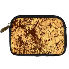 Abstract Brachiate Structure Yellow And Black Dendritic Pattern Digital Camera Cases by Nexatart