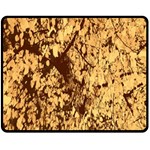 Abstract Brachiate Structure Yellow And Black Dendritic Pattern Fleece Blanket (Medium)  60 x50  Blanket Front